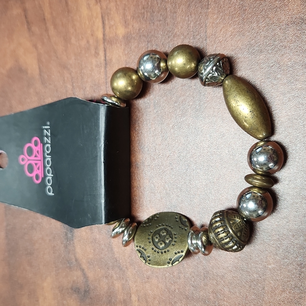 Paparazzi Brass & Silver Bracelet